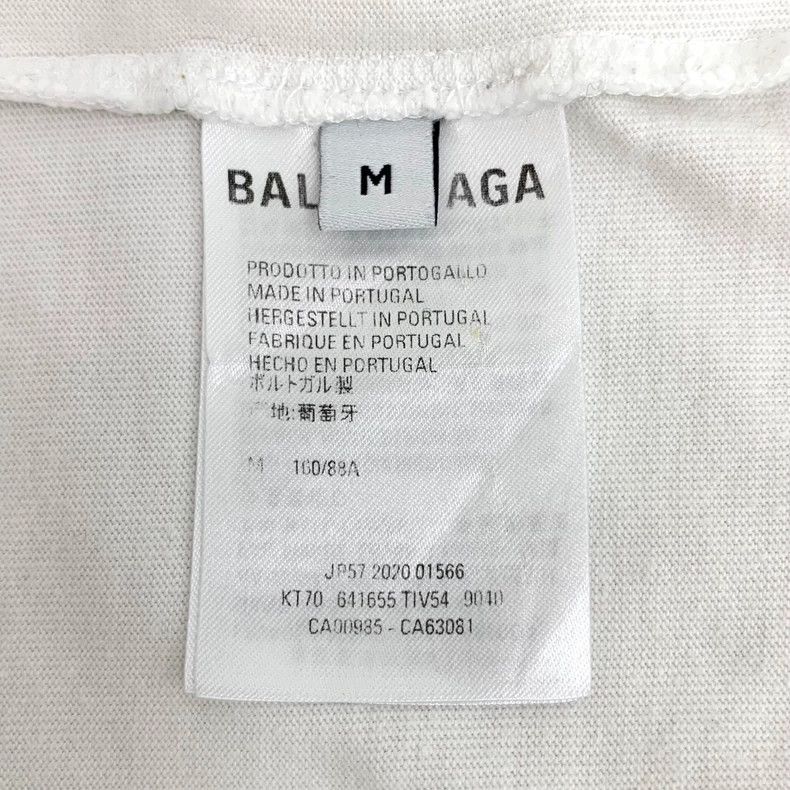 Balenciaga balenciaga white logo cotton short sleeve t-shirt-dmc Size US M / EU 48-50 / 2 - 6 Thumbnail