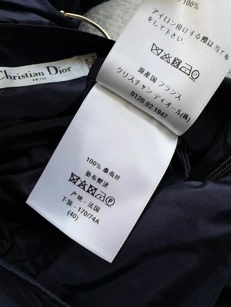 Dior navy blue silk tiered midi skirt-dmc Size US 31 - 6 Thumbnail