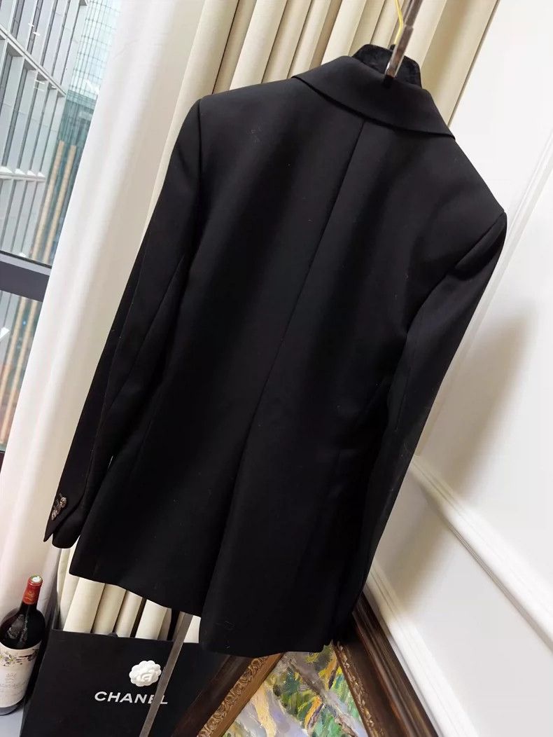 Balenciaga black classic blazer with triangle logo-dmc Size US S / EU 44-46 / 1 - 2 Thumbnail