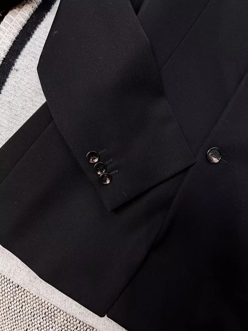 Balenciaga black classic blazer with triangle logo-dmc Size US S / EU 44-46 / 1 - 3 Thumbnail