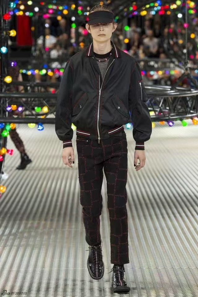 Dior dior homme black denim pants with red embroidery-dmc | Grailed