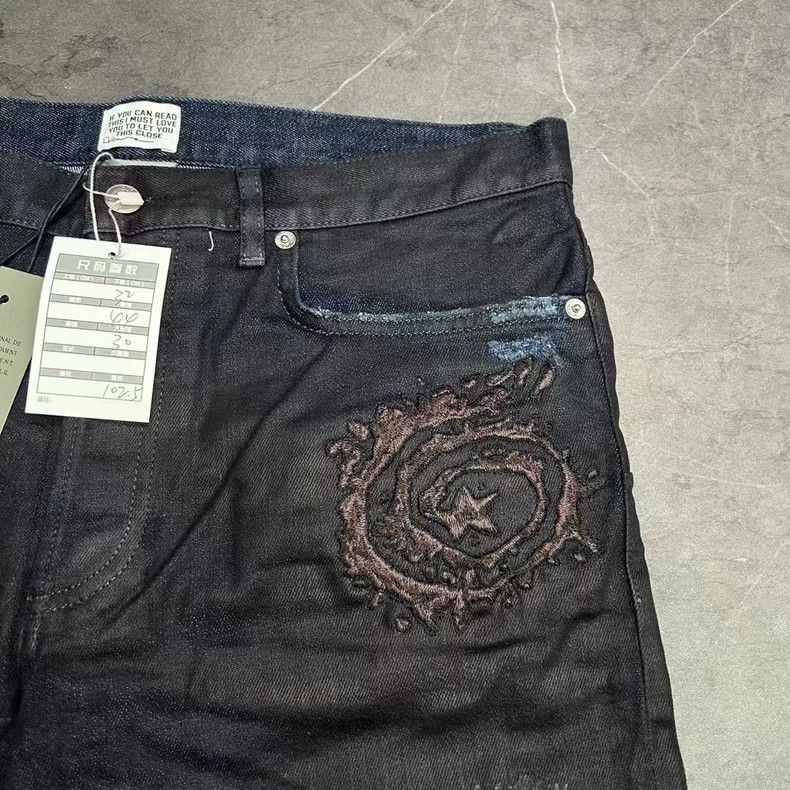 Dior dior travis scott embroidered logo jeans-dmc Size US 30 / EU 46 - 4 Thumbnail