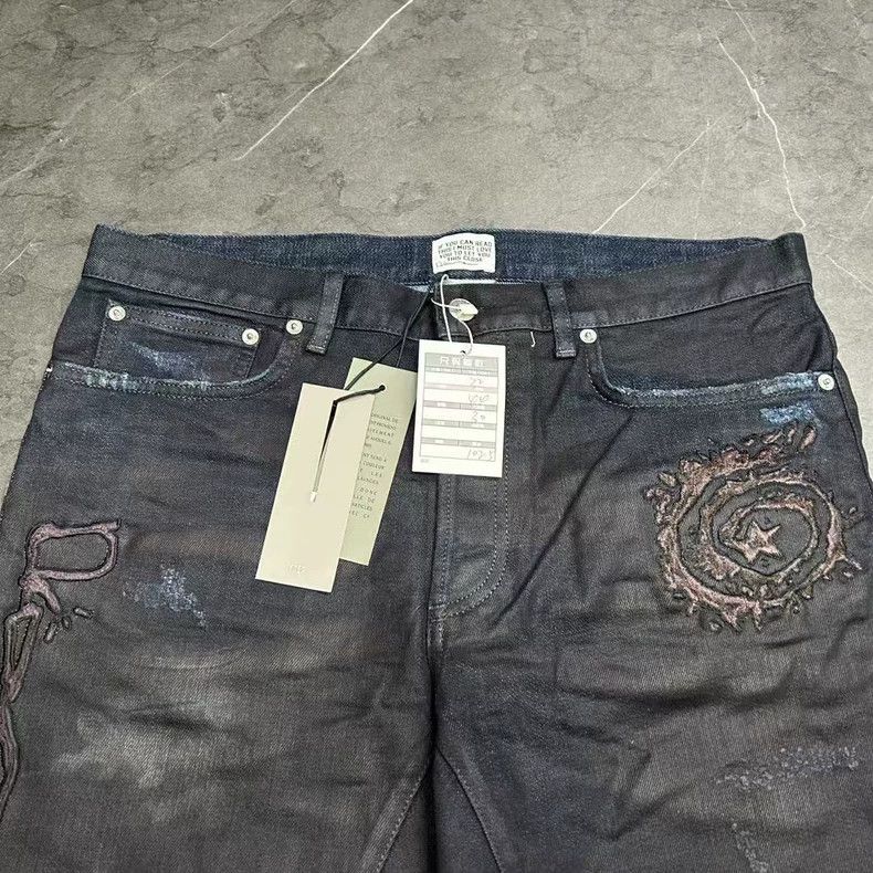 Dior dior travis scott embroidered logo jeans-dmc Size US 30 / EU 46 - 5 Thumbnail