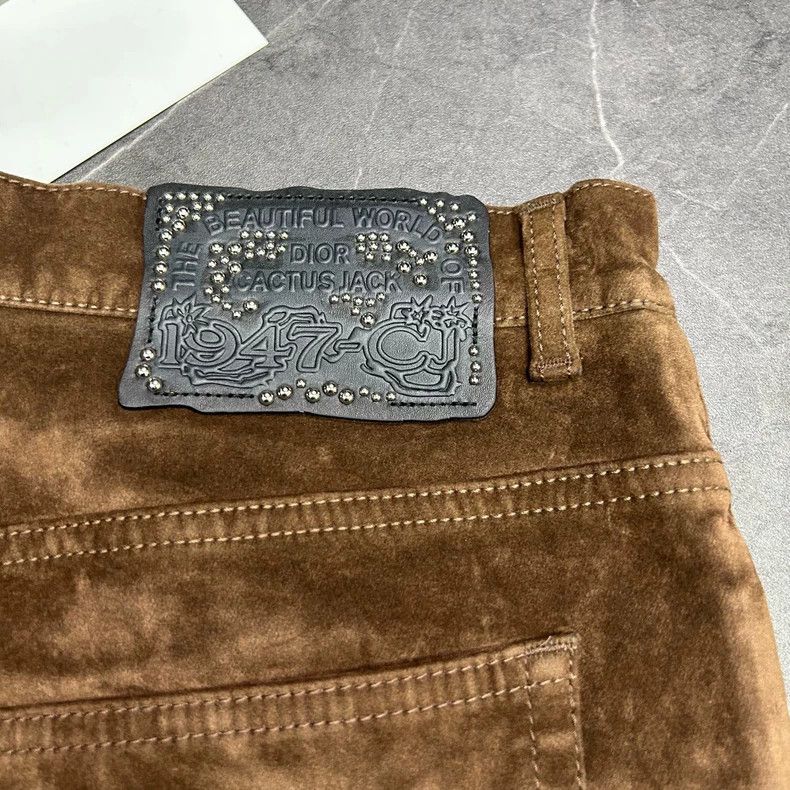 Dior dior travis scott brown velour pants-dmc Size US 30 / EU 46 - 7 Thumbnail