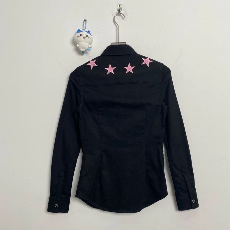 Givenchy Givenchy Black Long Sleeve Star Shirt-dmc Size US S / EU 44-46 / 1 - 3 Thumbnail