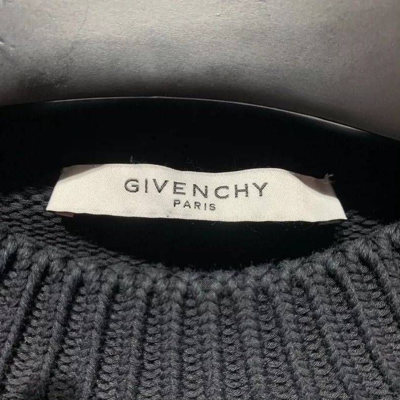 Givenchy Givenchy Black Knit Sweater with Logo-dmc Size US S / EU 44-46 / 1 - 4 Thumbnail