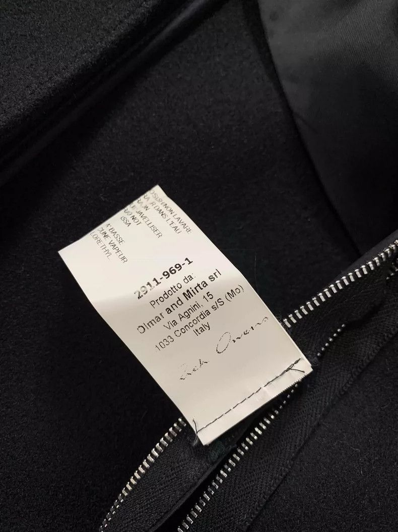 Rick Owens rick owens wool long zip coat-dmc Size US S / EU 44-46 / 1 - 6 Thumbnail
