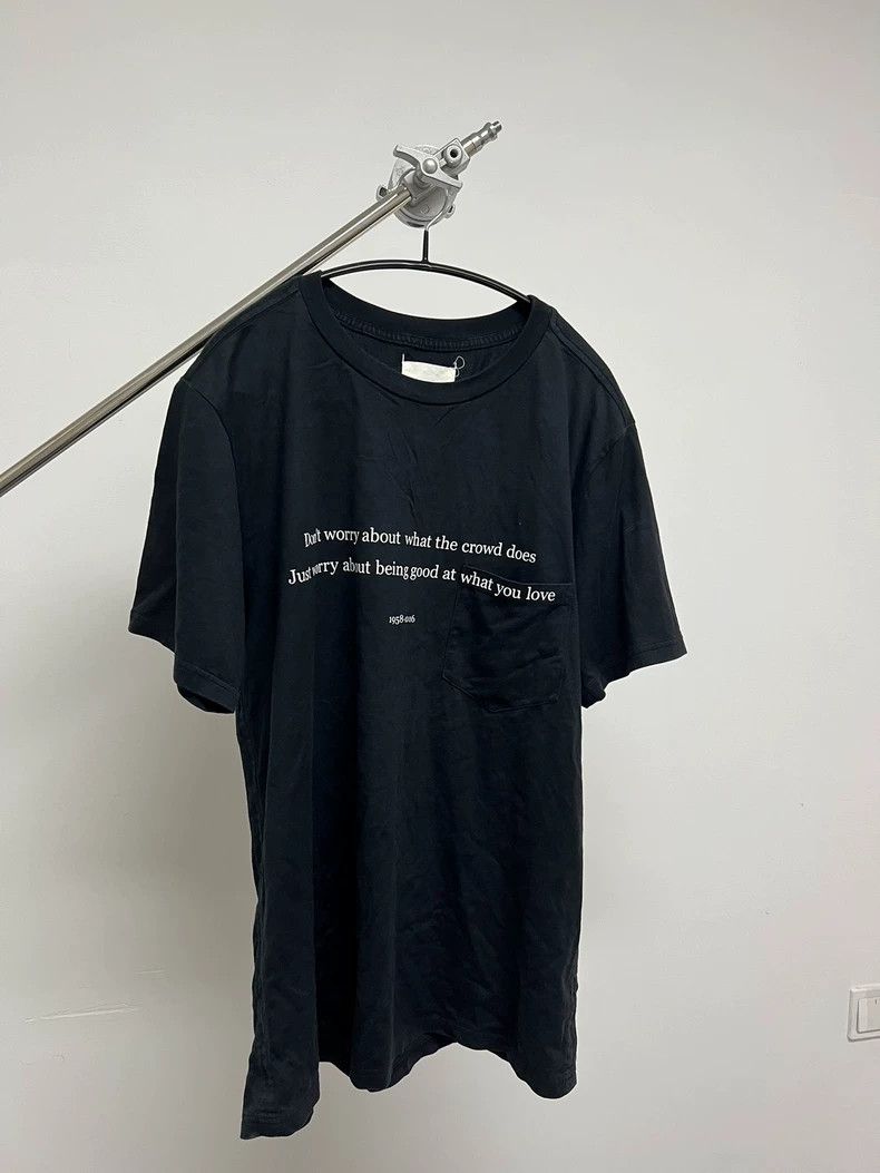 Takahiromiyashita The Soloist. black graphic print t-shirt with quotes-dmc Size US L / EU 52-54 / 3 - 2 Thumbnail