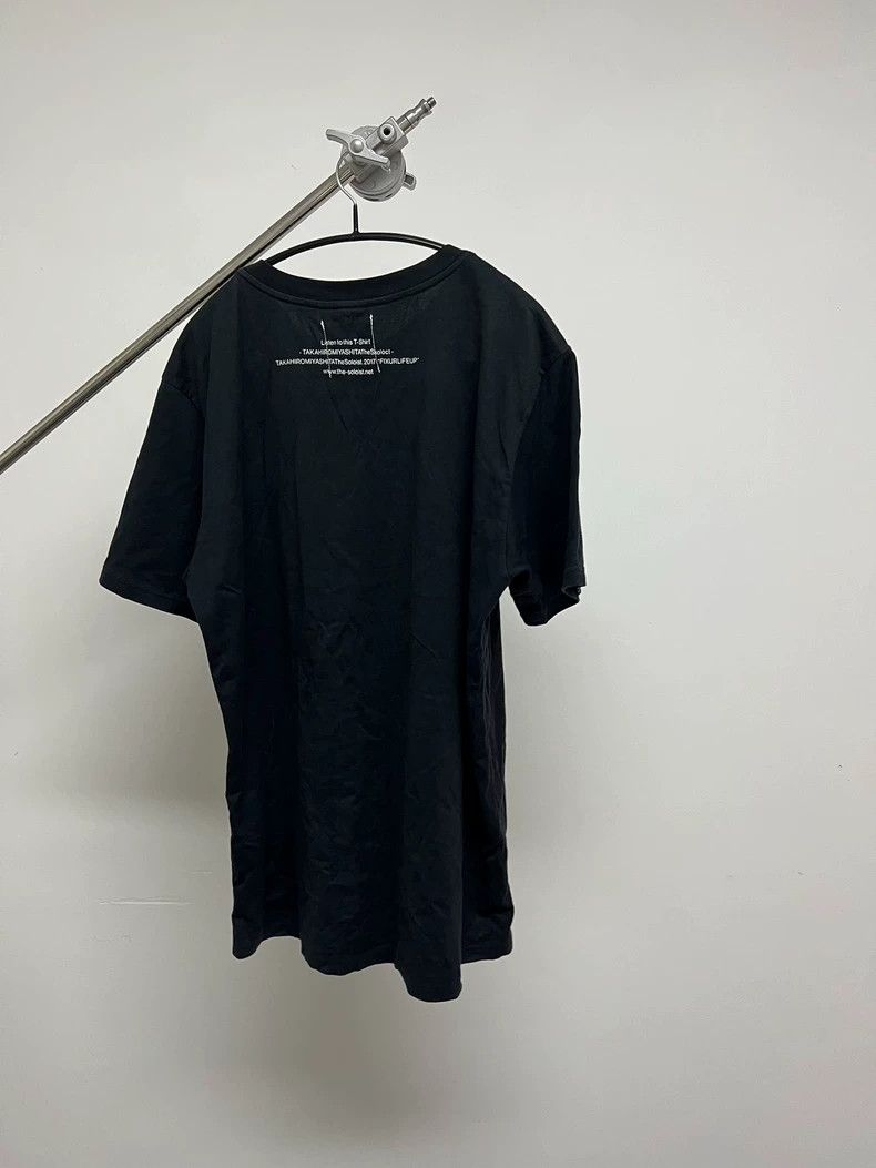 Takahiromiyashita The Soloist. black graphic print t-shirt with quotes-dmc Size US L / EU 52-54 / 3 - 5 Thumbnail