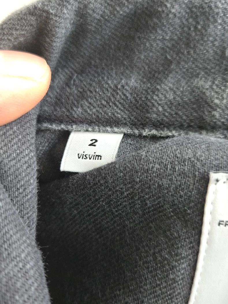 visvim black denim jacket with slight wear-dmc