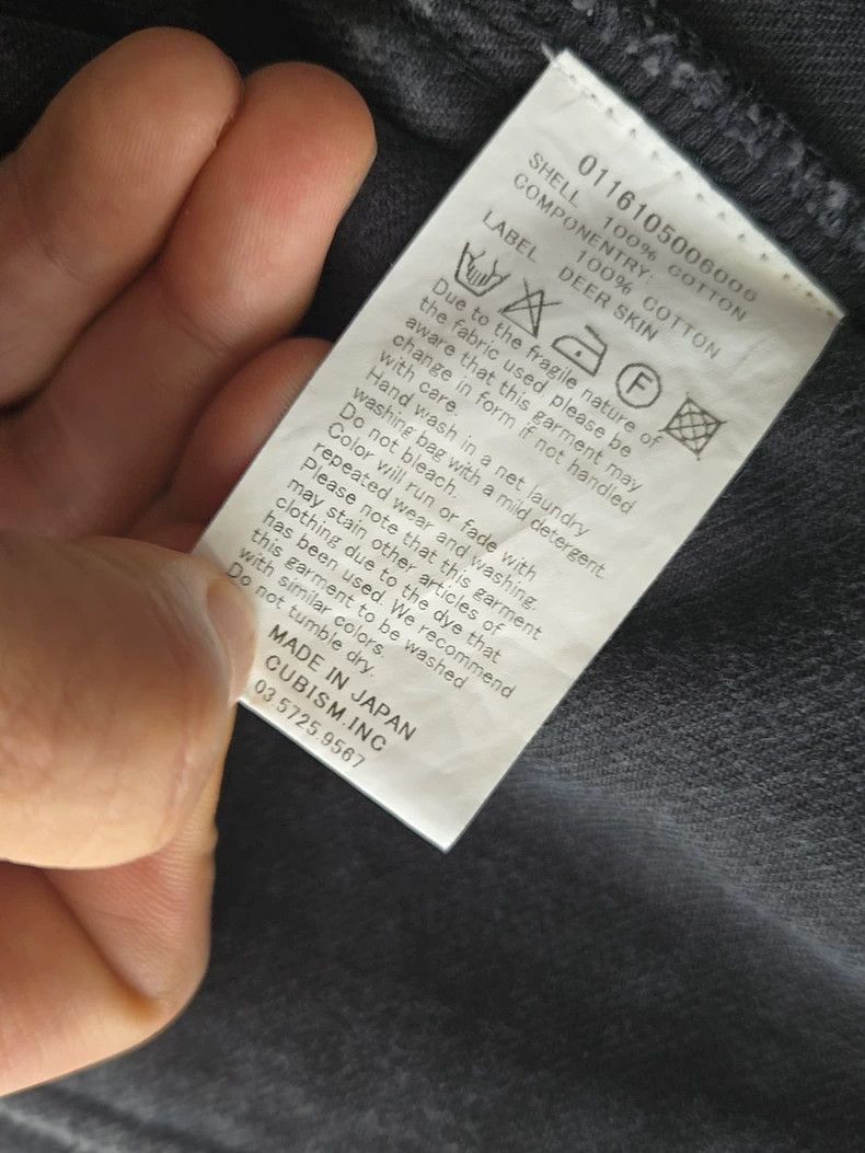 visvim black denim jacket with slight wear-dmc