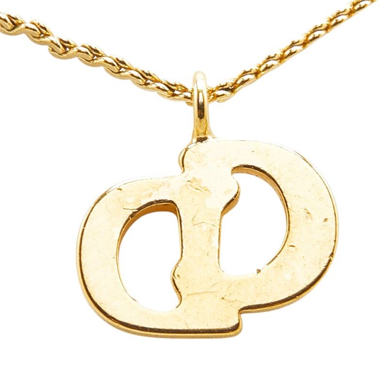 Dior Dior Dior CD Logo Necklace Metal Necklace DUTY FREE for USA Size ONE SIZE - 3 Thumbnail
