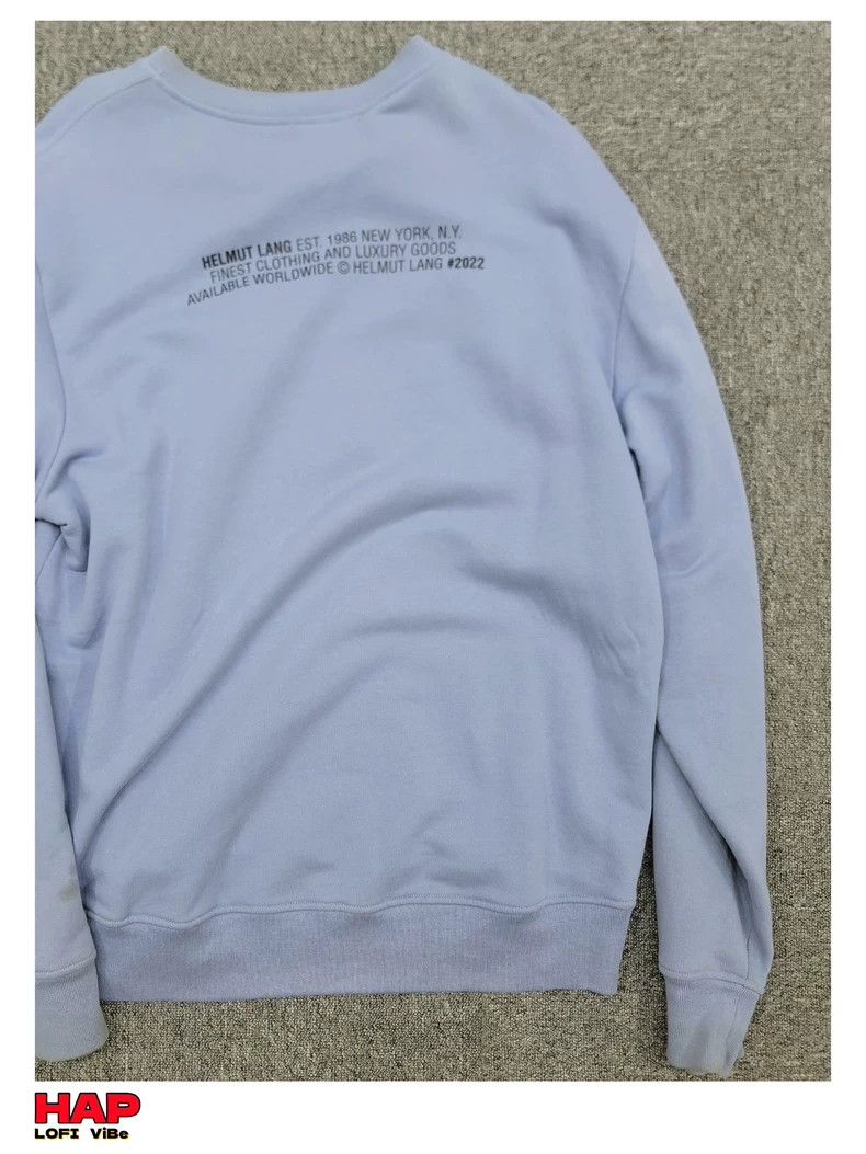 Helmut Lang helmut lang oversized blue sweatshirt for men-dmc Size US XL / EU 56 / 4 - 2 Thumbnail
