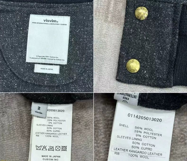 Visvim visvim barnstorm kangaroo leather wool jacket-dmc Size US M / EU 48-50 / 2 - 8 Thumbnail