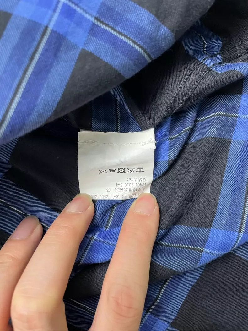 Givenchy Givenchy Blue Plaid Long Sleeve Shirt-dmc Size US M / EU 48-50 / 2 - 4 Thumbnail