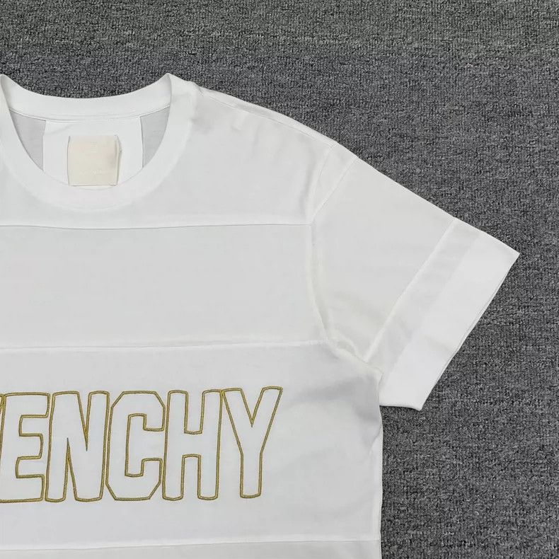 Givenchy givenchy white short sleeve t-shirt with embroidery-dmc Size US M / EU 48-50 / 2 - 5 Thumbnail