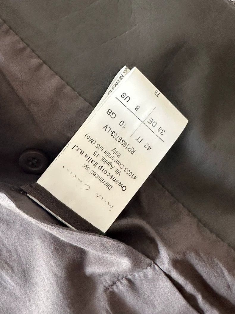 Rick Owens gray leather biker jacket by Rick Owens-dmc Size US L / EU 52-54 / 3 - 3 Thumbnail