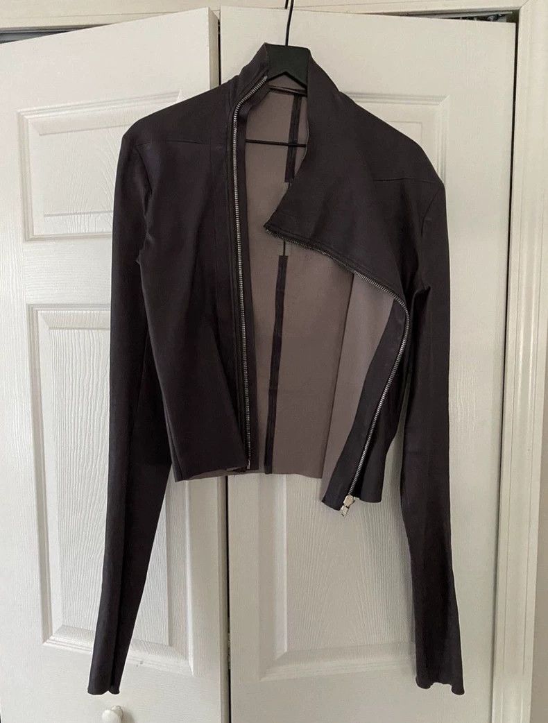 Rick Owens stylish rick owens purple leather jacket-dmc Size US L / EU 52-54 / 3 - 4 Thumbnail