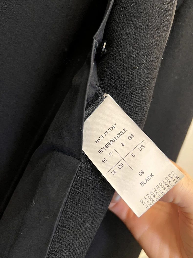Rick Owens rick owens black coat with gray collar-dmc Size US M / EU 48-50 / 2 - 6 Thumbnail