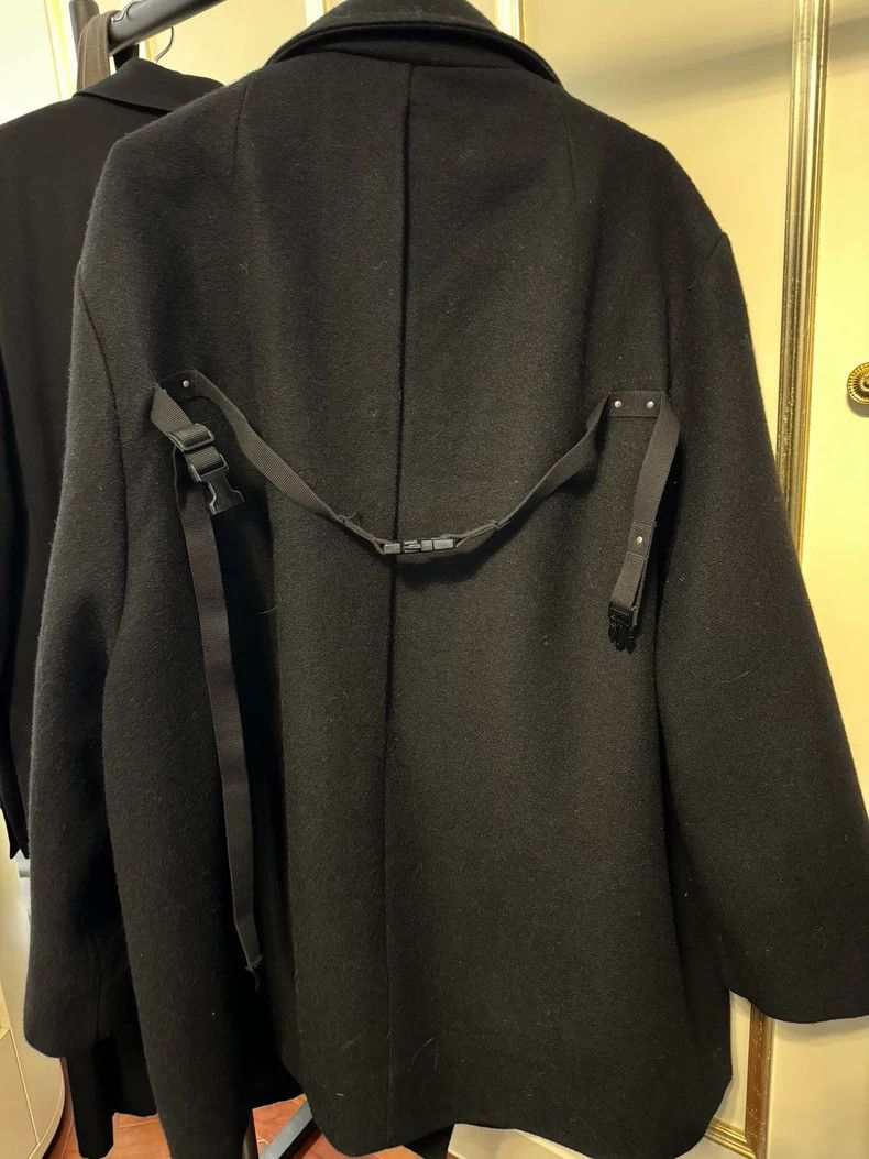 Rick Owens oversized black wool coat with snaps-dmc Size US L / EU 52-54 / 3 - 3 Thumbnail