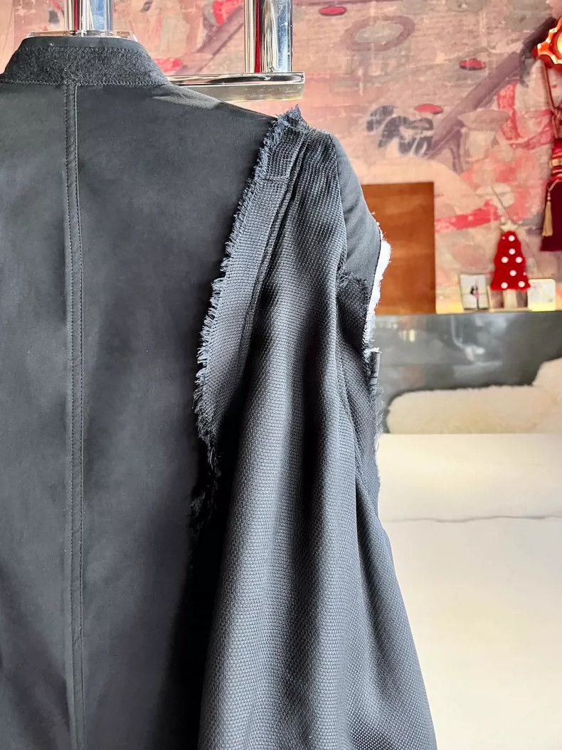 Rick Owens black sleeveless cotton coat with unique design-dmc Size US S / EU 44-46 / 1 - 7 Thumbnail