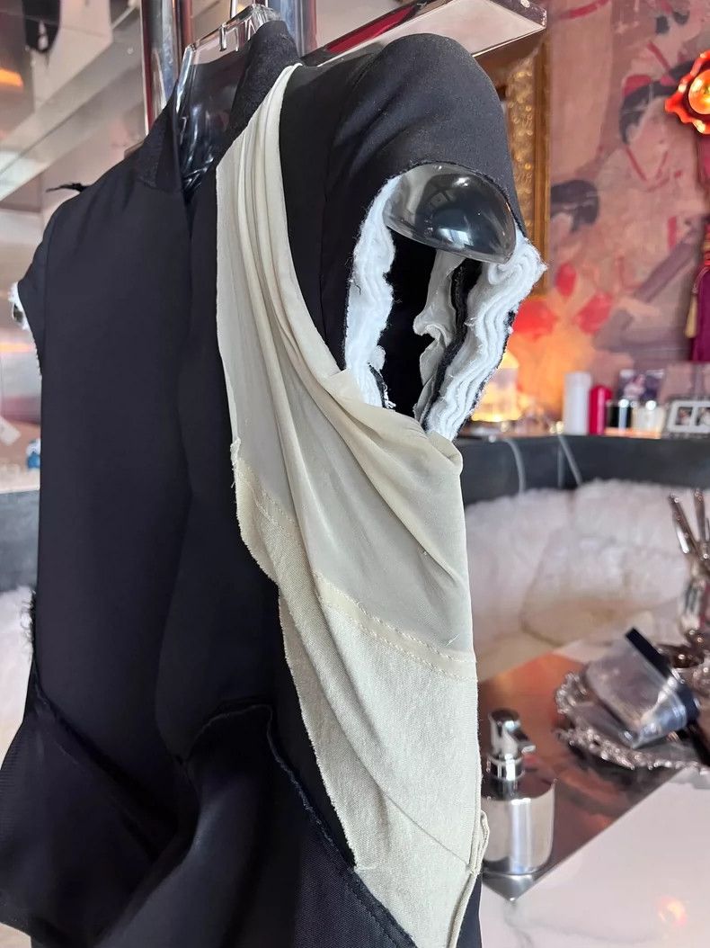Rick Owens black sleeveless cotton coat with unique design-dmc Size US S / EU 44-46 / 1 - 5 Thumbnail