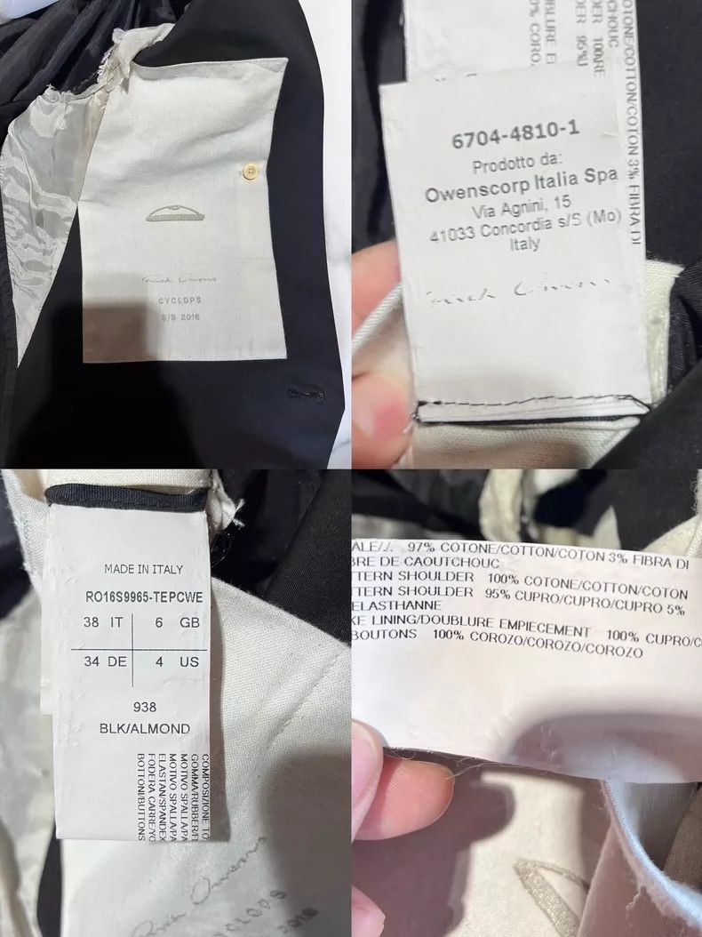 Rick Owens black sleeveless cotton coat with unique design-dmc Size US S / EU 44-46 / 1 - 3 Thumbnail
