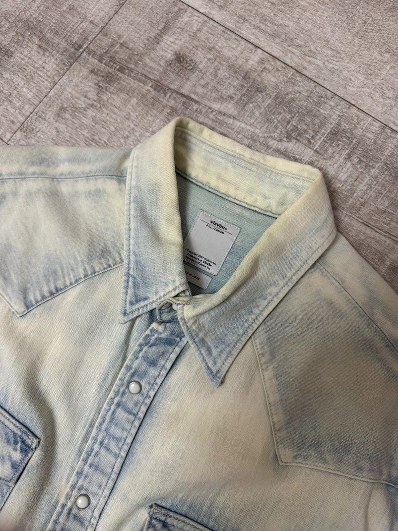 Visvim vintage visvim denim shirt in light wash-dmc Size US M / EU 48-50 / 2 - 6 Thumbnail