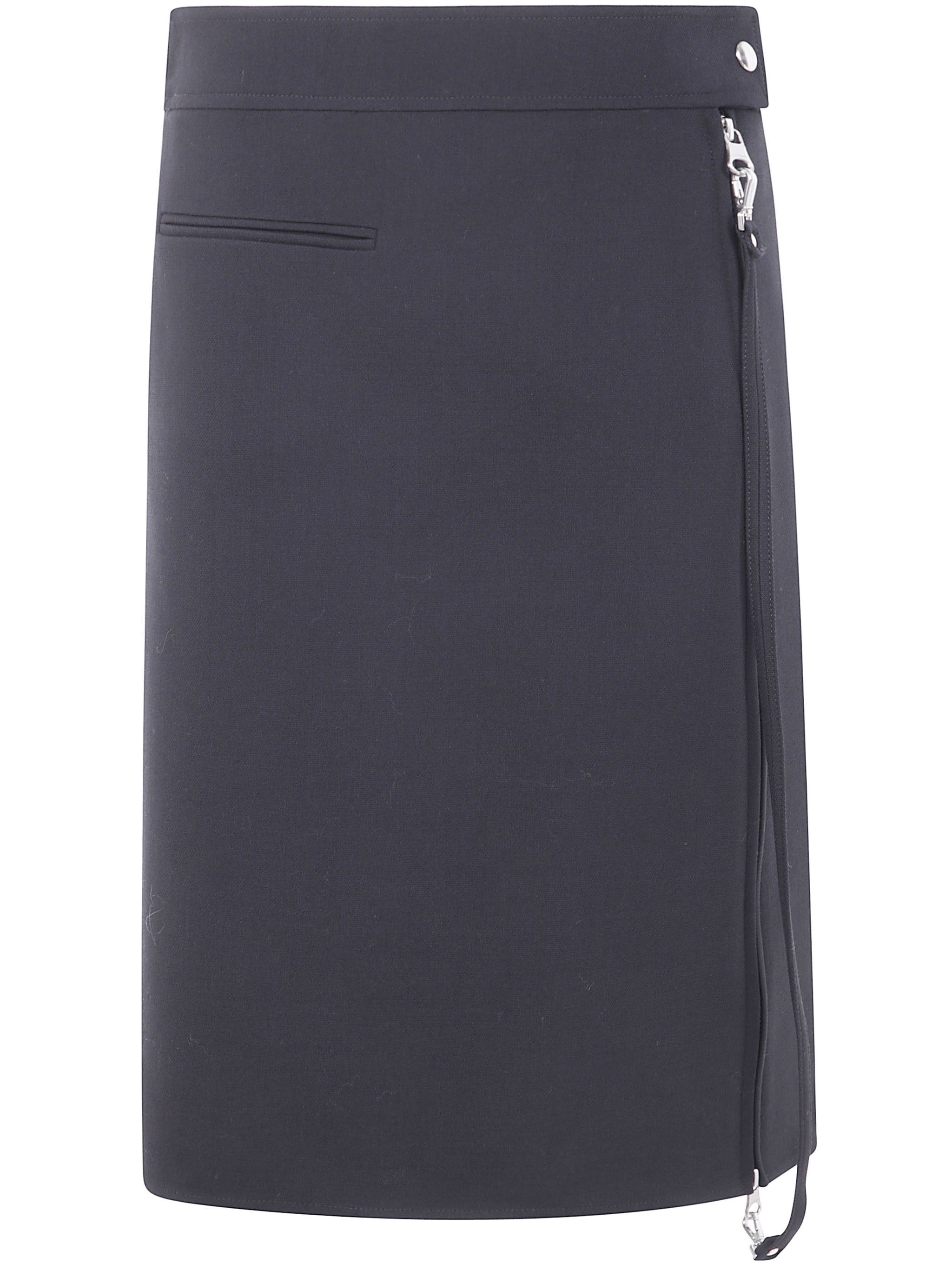 Courreges ZIPPED "HERITAGE" CREPE SKIRT Size 27" / US 4 / IT 40 - 4 Thumbnail