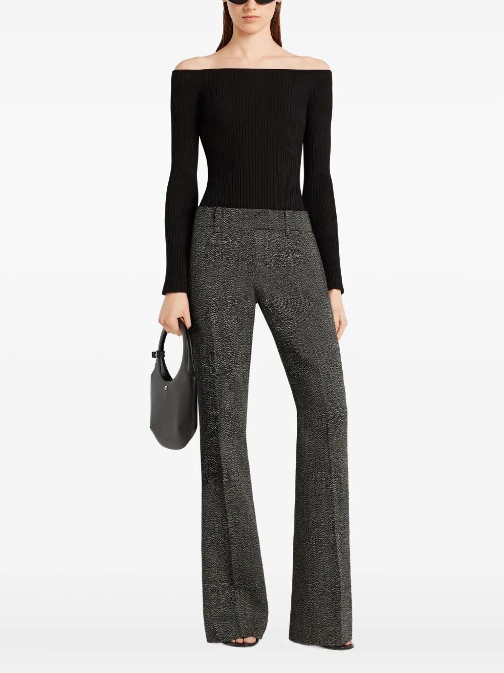 Courreges "OFF SHOULDER" RIB KNIT TOP Size S / US 4 / IT 40 - 5 Thumbnail