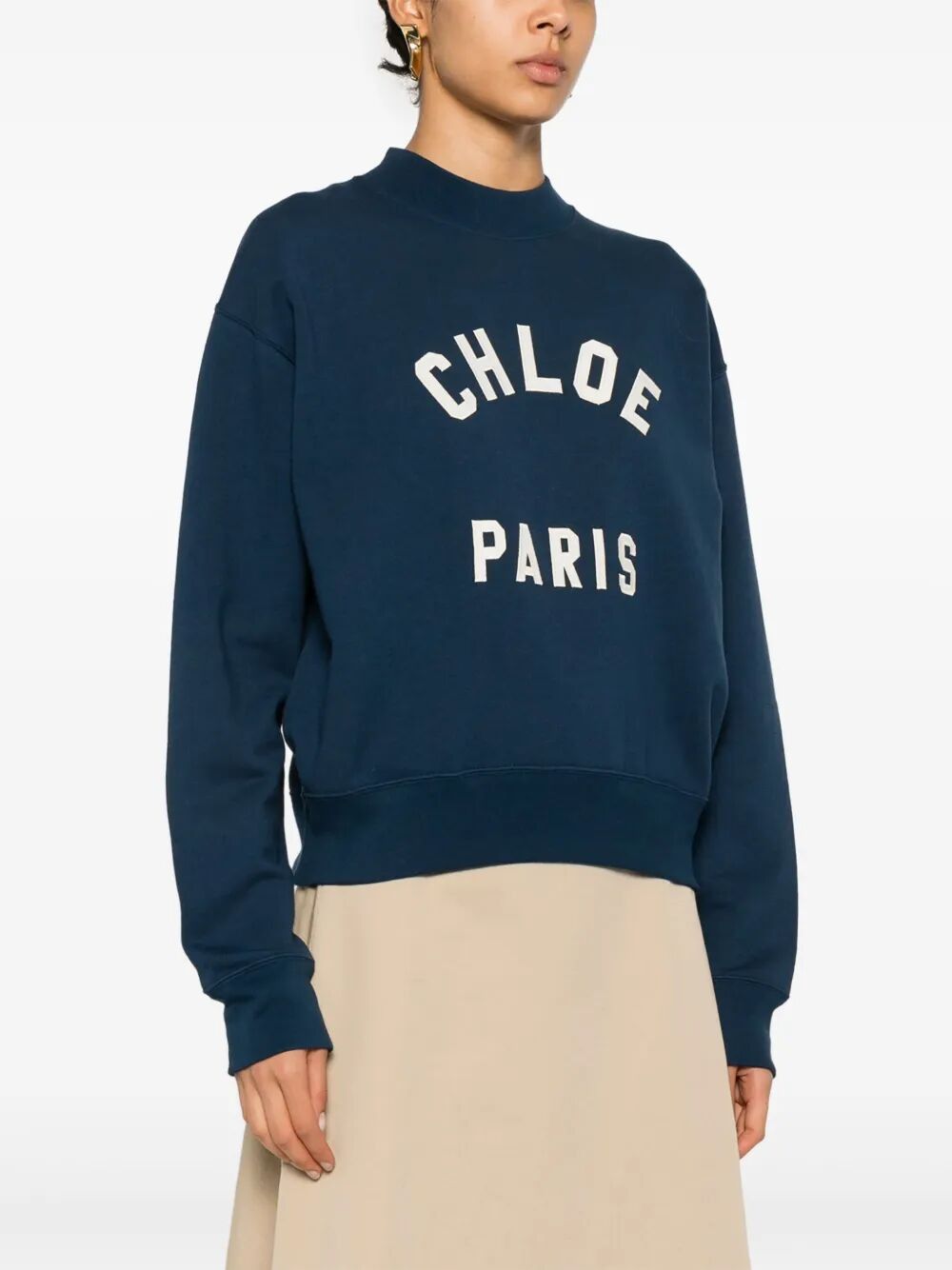 Chloe CROPPED ROUND NECK SWEATSHIRT Size S / US 4 / IT 40 - 5 Thumbnail
