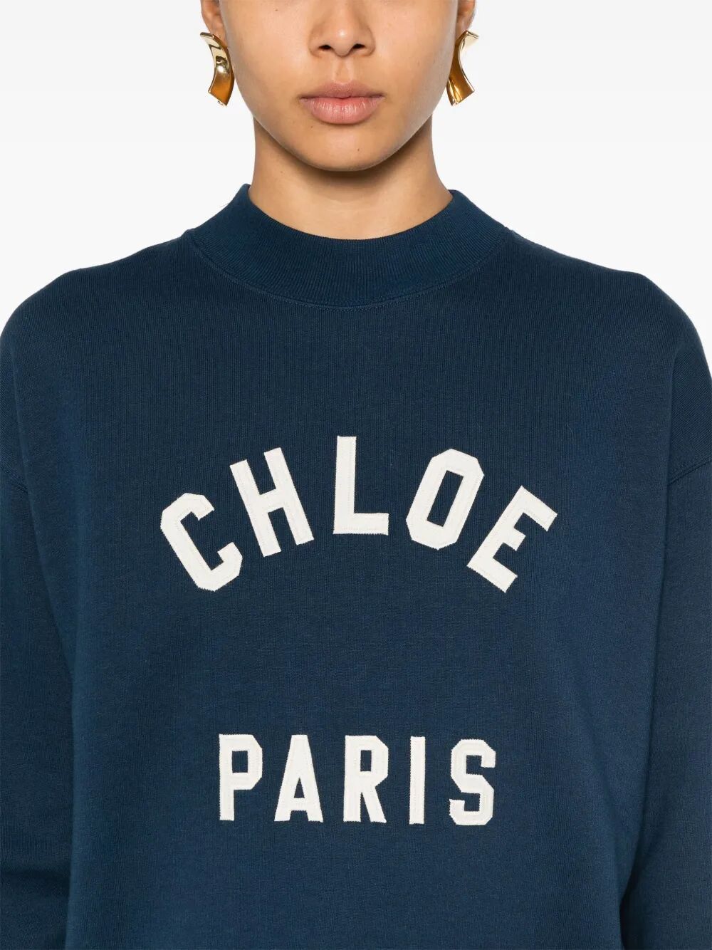 Chloe CROPPED ROUND NECK SWEATSHIRT Size S / US 4 / IT 40 - 7 Thumbnail