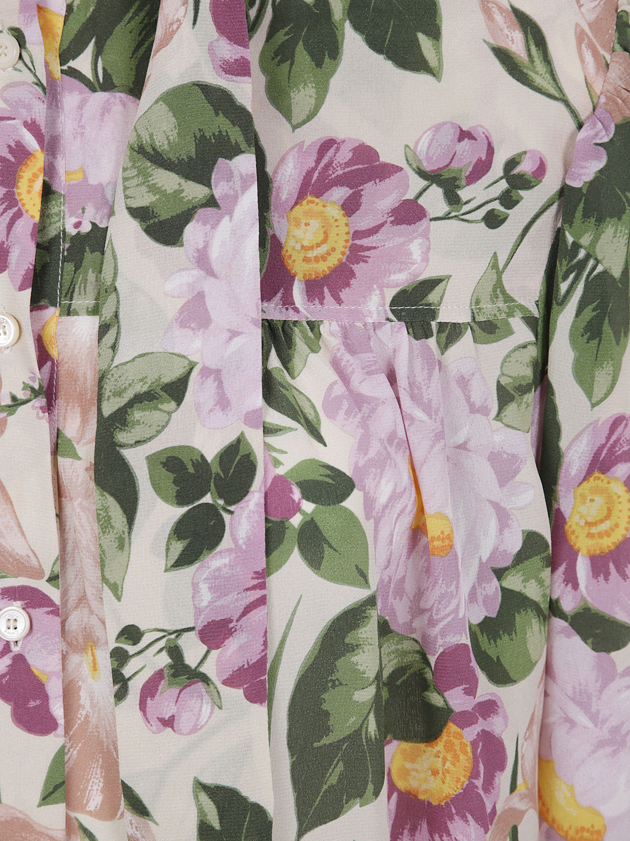 Chloe FLOREAL PRINT SCARF SHIRT Size M / US 6-8 / IT 42-44 - 3 Thumbnail