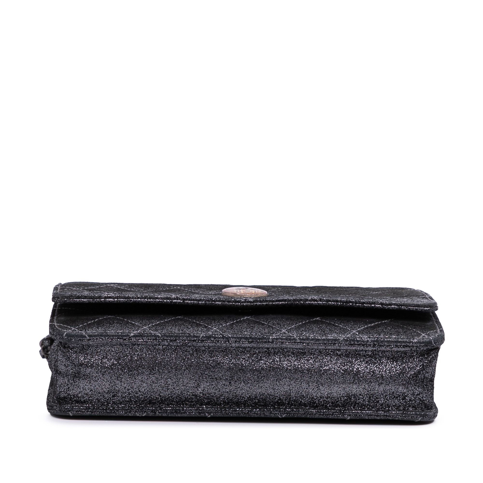 Chanel Chanel Quilted Iridescent Lambskin Tartan Button Wallet On Chain Size ONE SIZE - 3 Thumbnail