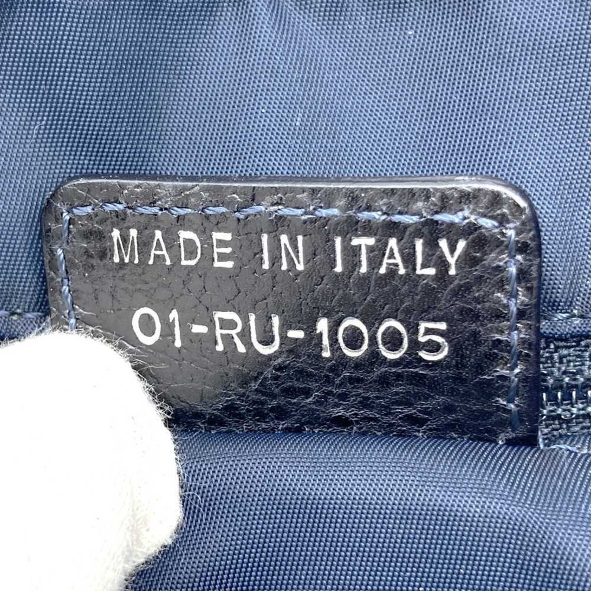 Dior Christian Dior Dior Flight Line Tote Bag Trotter Navy Orange Denim Leather Women's Size ONE SIZE - 10 Thumbnail