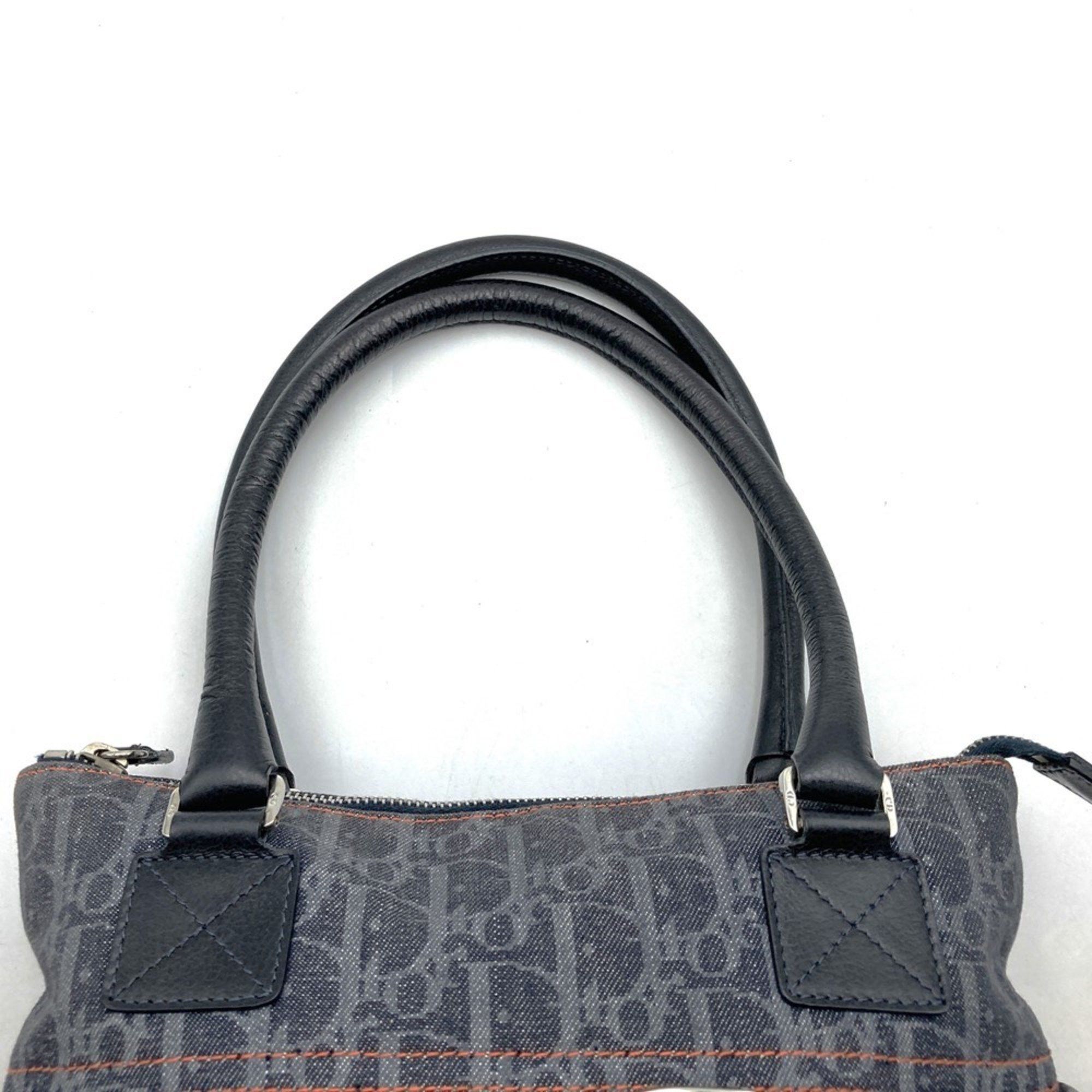 Dior Christian Dior Dior Flight Line Tote Bag Trotter Navy Orange Denim Leather Women's Size ONE SIZE - 6 Thumbnail