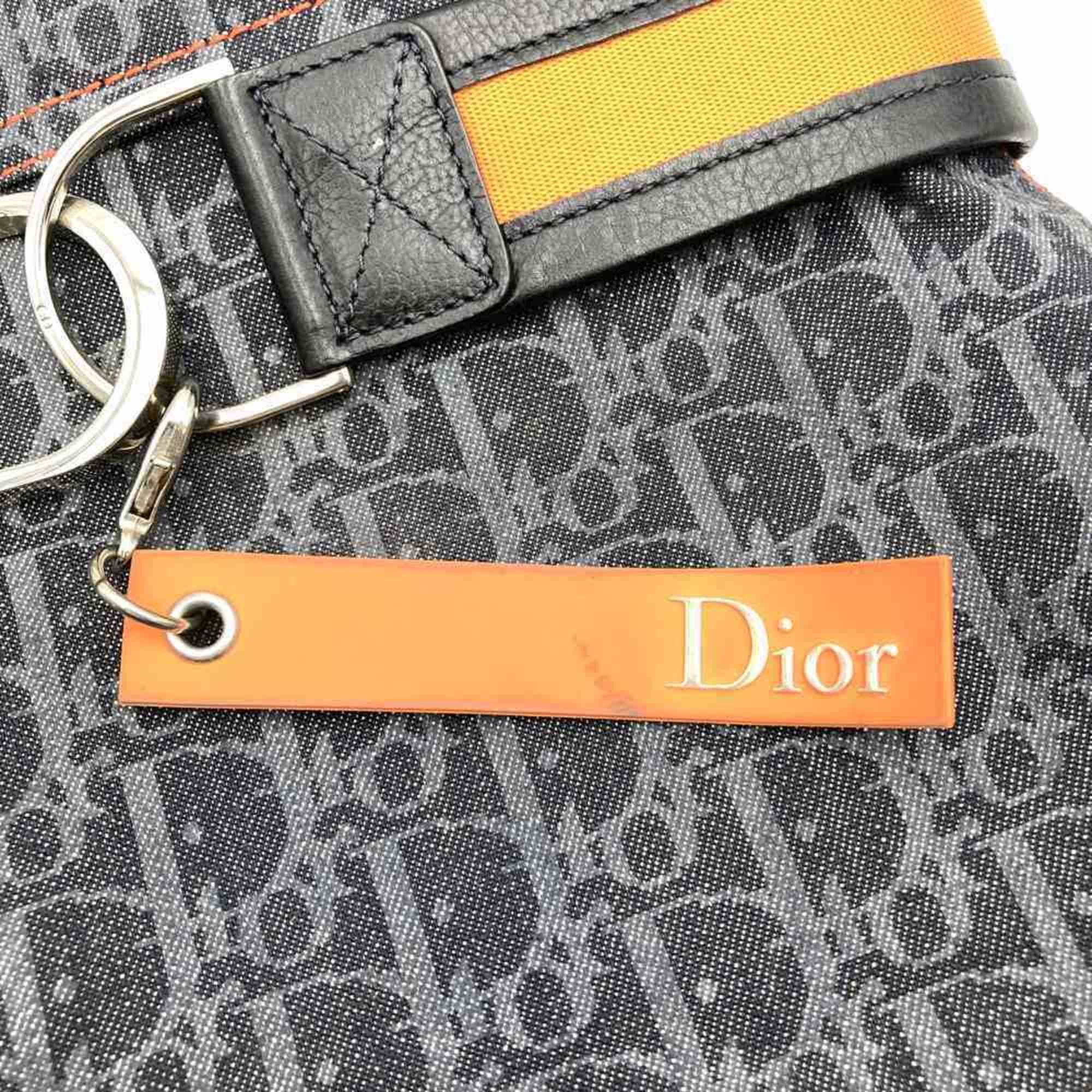 Dior Christian Dior Dior Flight Line Tote Bag Trotter Navy Orange Denim Leather Women's Size ONE SIZE - 12 Thumbnail