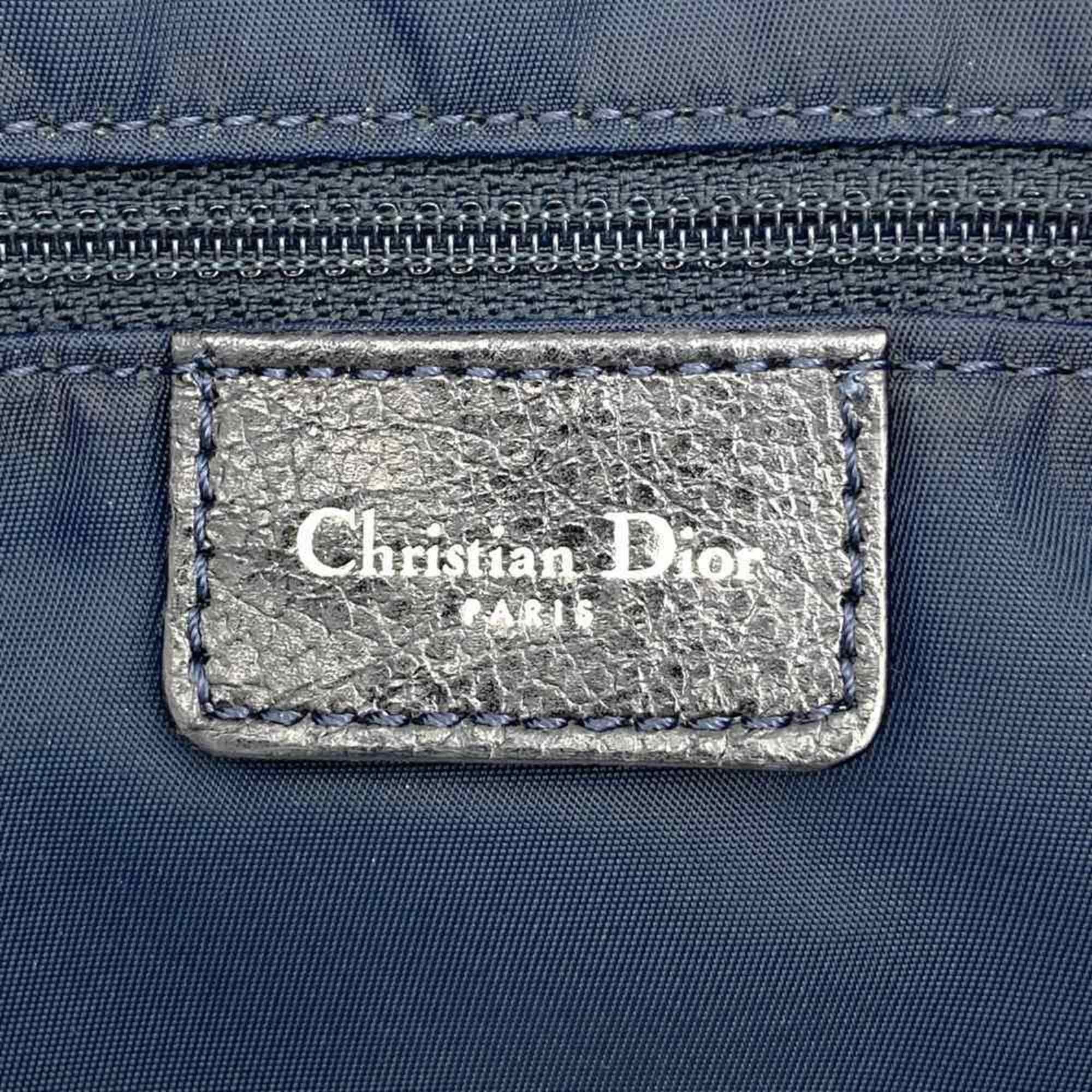 Dior Christian Dior Dior Flight Line Tote Bag Trotter Navy Orange Denim Leather Women's Size ONE SIZE - 9 Thumbnail