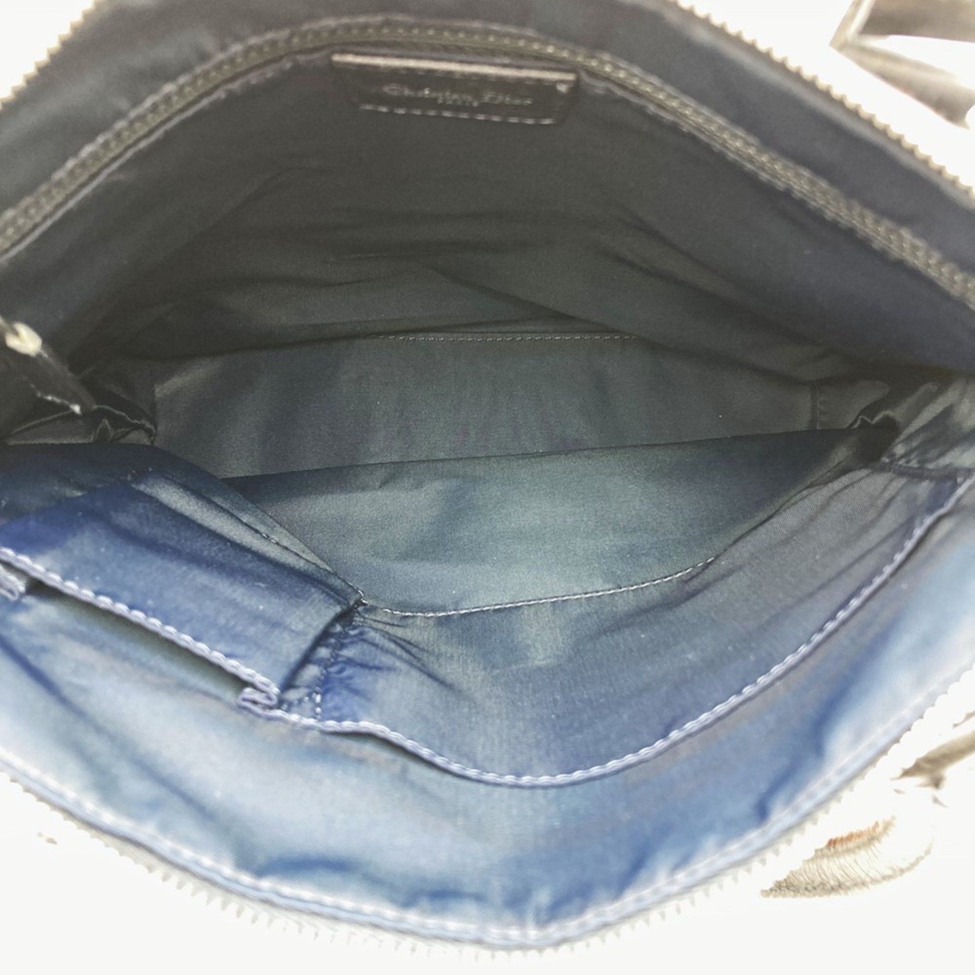 Dior Christian Dior Dior Flight Line Tote Bag Trotter Navy Orange Denim Leather Women's Size ONE SIZE - 8 Thumbnail