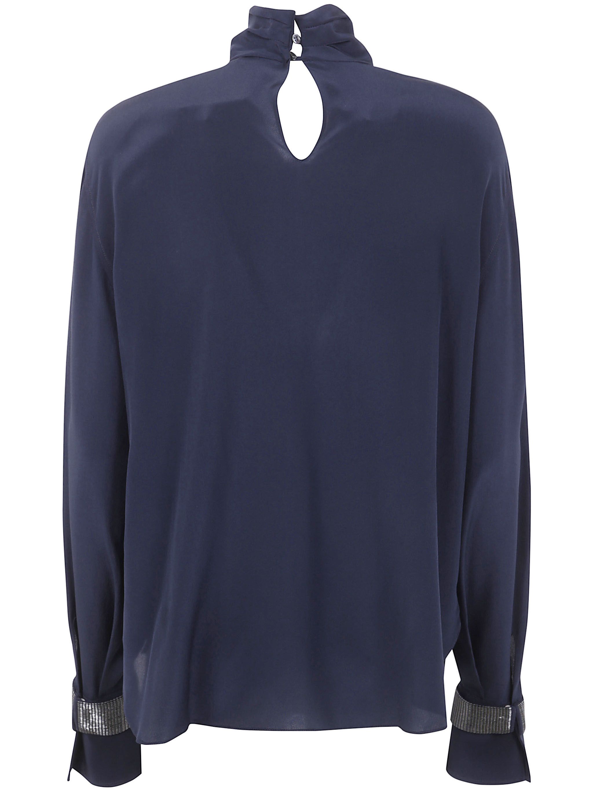 Brunello Cucinelli TURTLE NECK BLOUSE Size M / US 6-8 / IT 42-44 - 2 Thumbnail