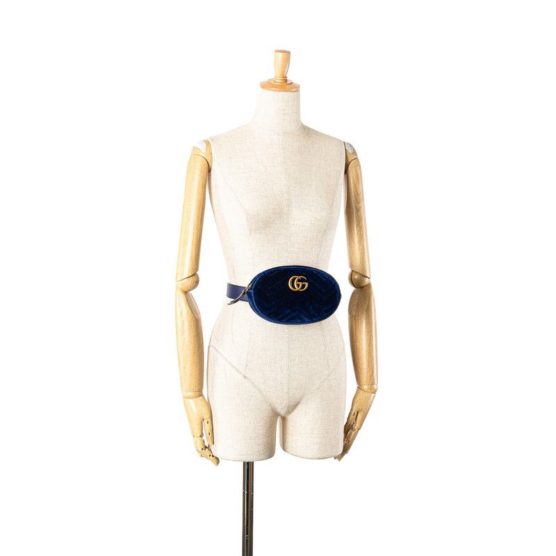 Gucci Gucci Gucci GG Marmont Velvet Waist Bag Others Belt Bag 476434 Size ONE SIZE - 12 Thumbnail