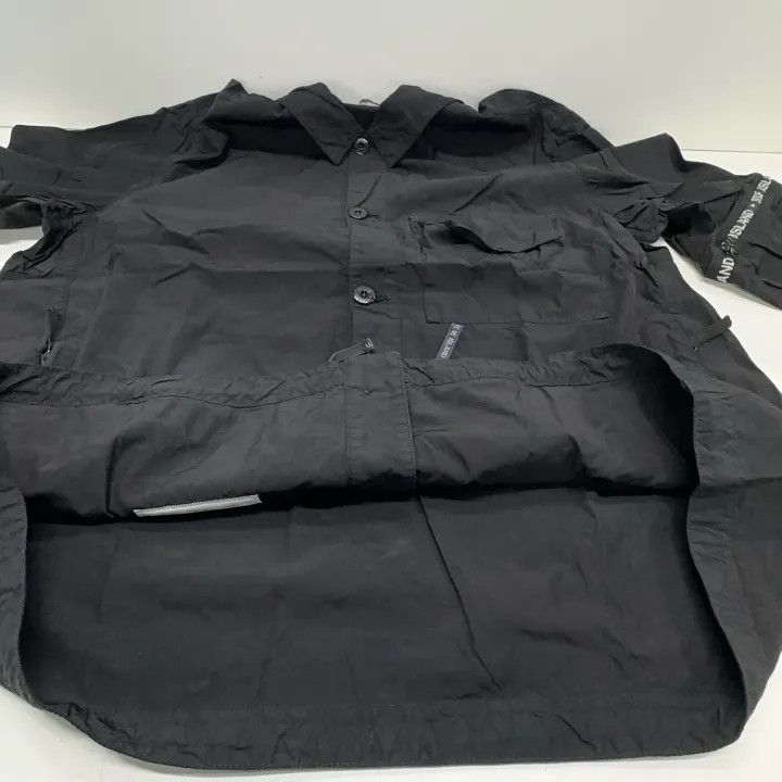 Stone Island Stone Island Black Button-Up Jacket for Men Size US XXL / EU 58 / 5 - 11 Thumbnail