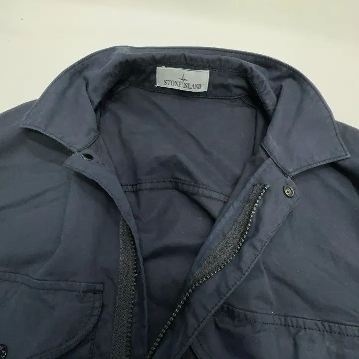 Stone Island Stone Island Navy Zip Long Sleeve Jacket Size US L / EU 52-54 / 3 - 9 Thumbnail