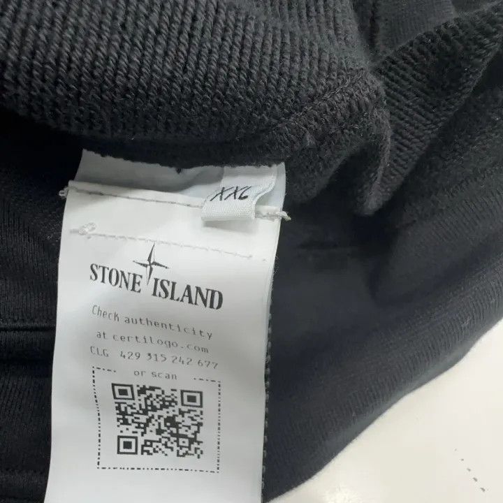 Stone Island Stone Island Men's Black Zip Hoodie Size US XXL / EU 58 / 5 - 2 Thumbnail