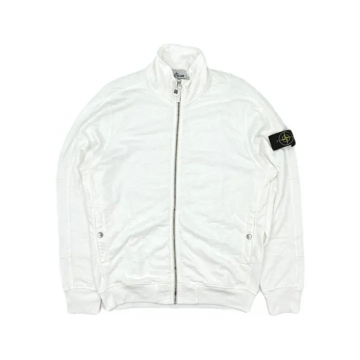 Stone Island Stone Island White Logo Zip Jacket Size US L / EU 52-54 / 3 - 2 Thumbnail
