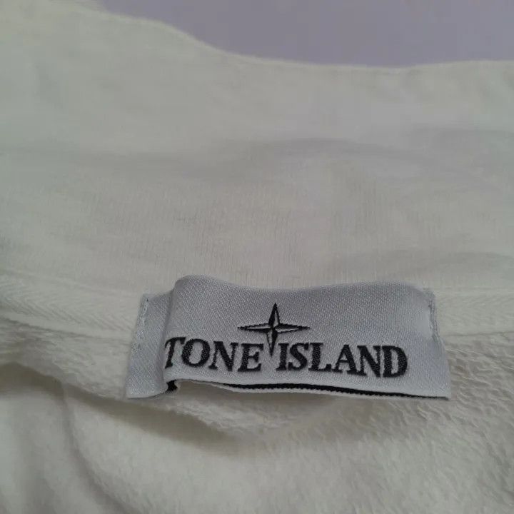 Stone Island Stone Island White Logo Zip Jacket Size US L / EU 52-54 / 3 - 4 Thumbnail