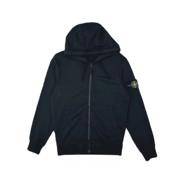 Stone Island Stone Island Black Zip-Up Hoodie for Men Size US S / EU 44-46 / 1 - 2 Thumbnail