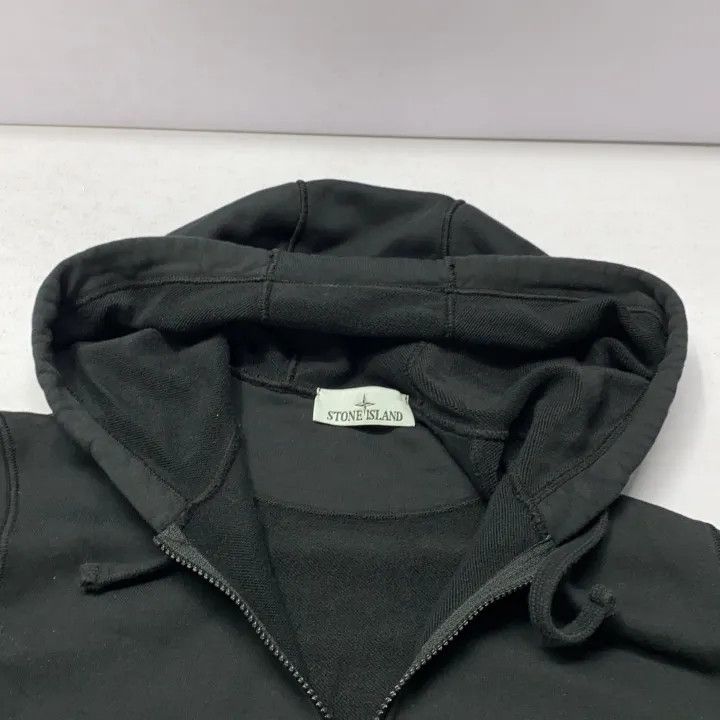 Stone Island Stone Island Black Logo Zip Hoodie Size US M / EU 48-50 / 2 - 8 Thumbnail