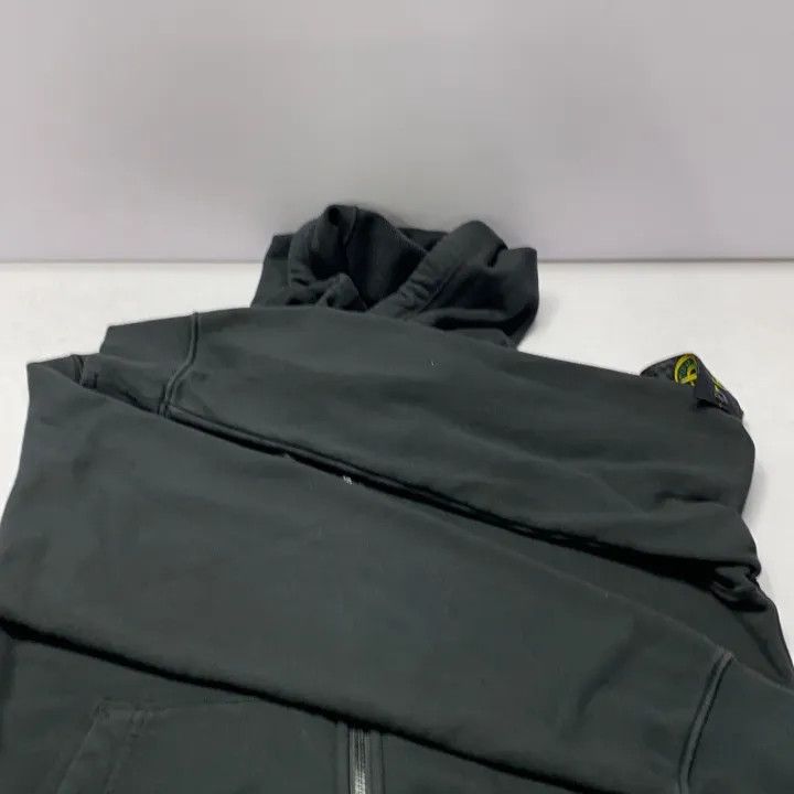 Stone Island Stone Island Black Logo Zip Hoodie Size US M / EU 48-50 / 2 - 10 Thumbnail