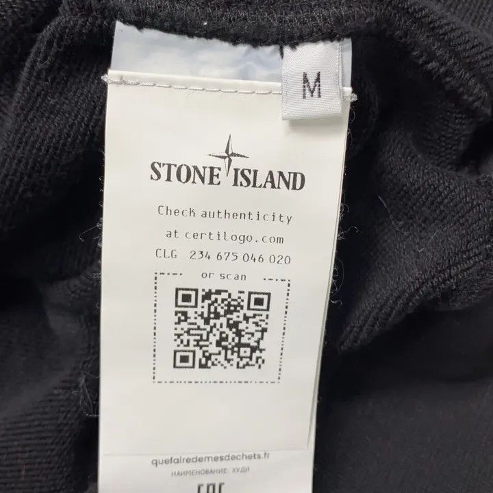 Stone Island Stone Island Black Logo Zip Hoodie Size US M / EU 48-50 / 2 - 5 Thumbnail